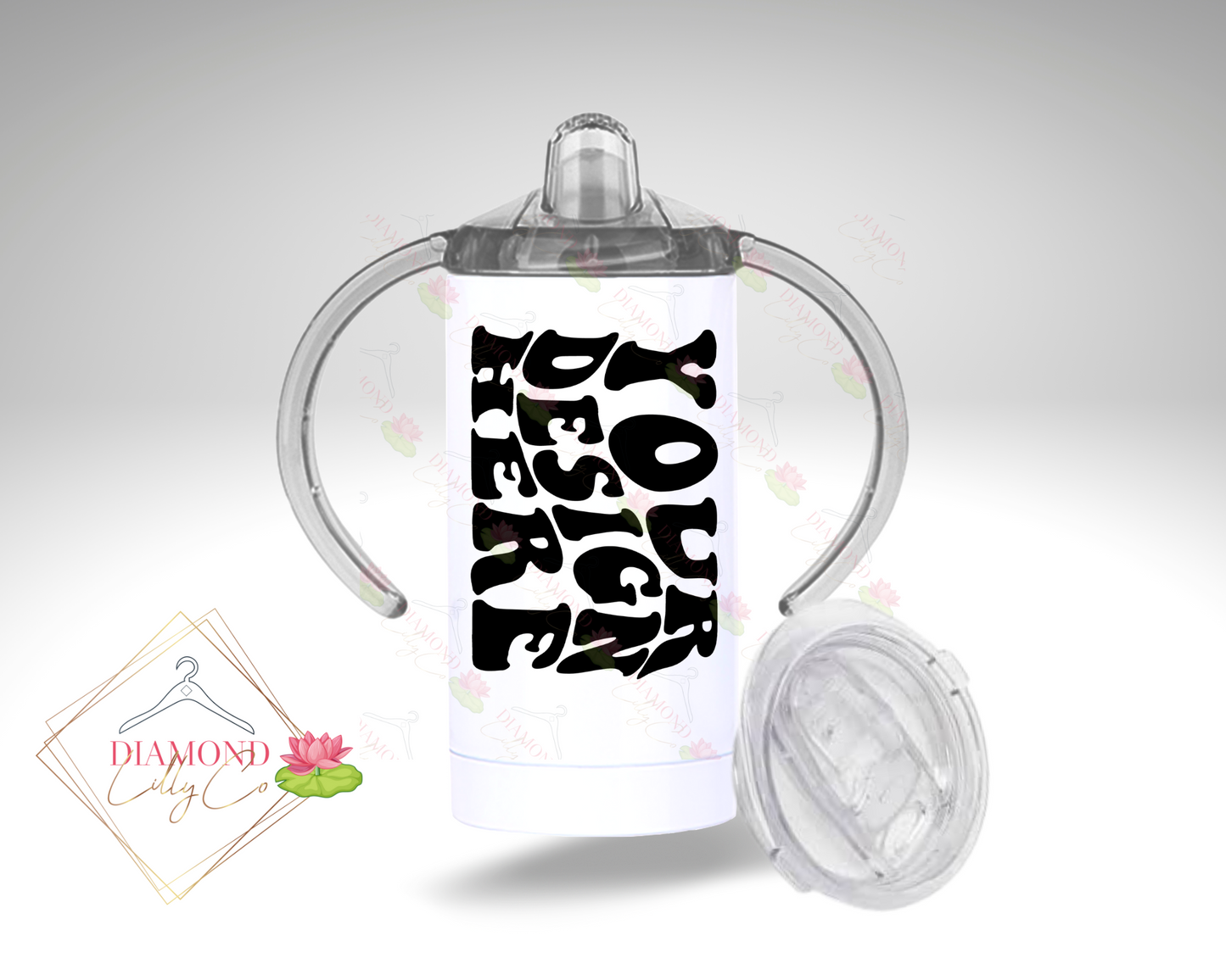 Custom Stainless-Steel Kids "Grow with Me" Sippy Cup