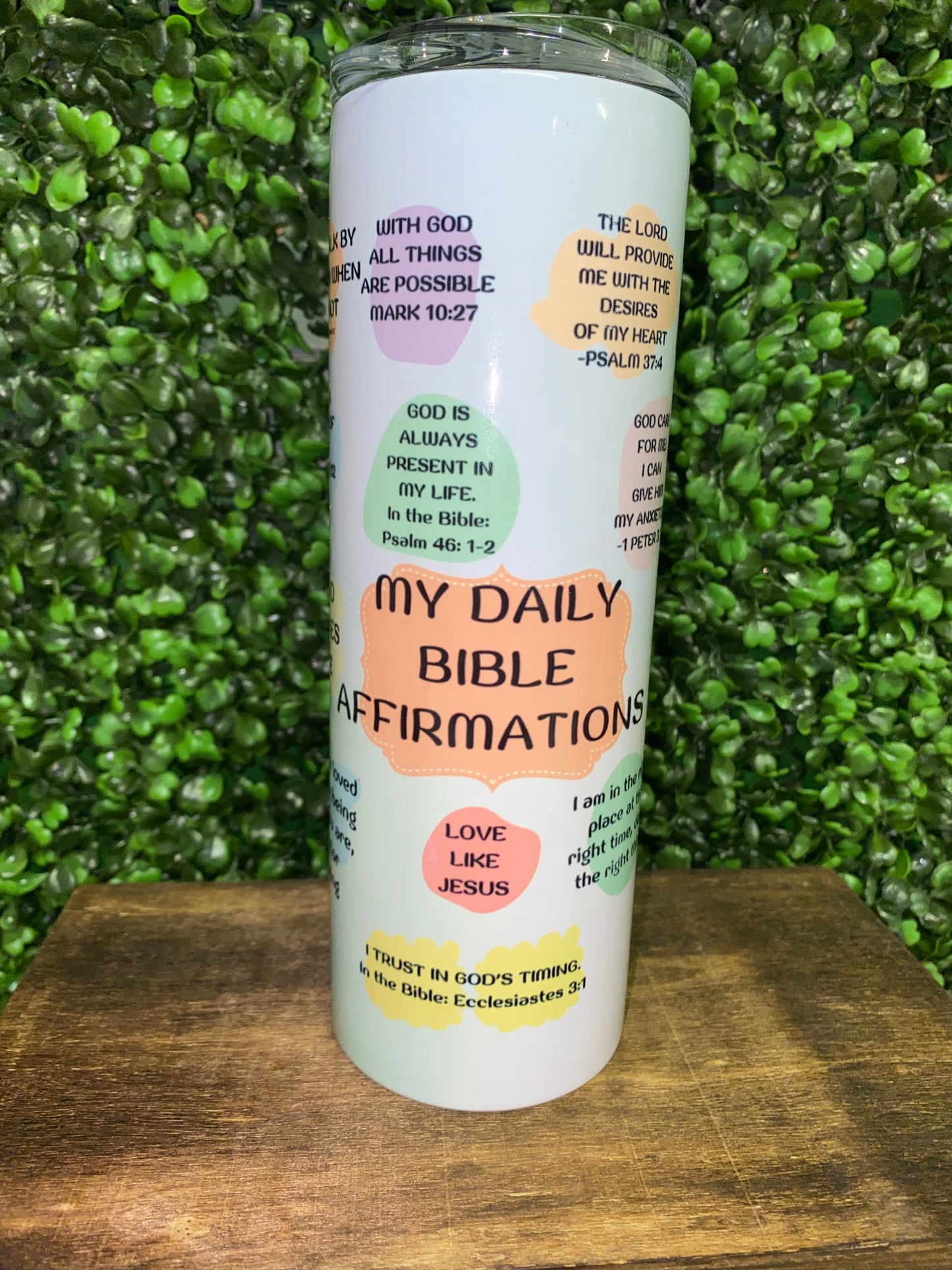 Bible Affirmations Tumbler