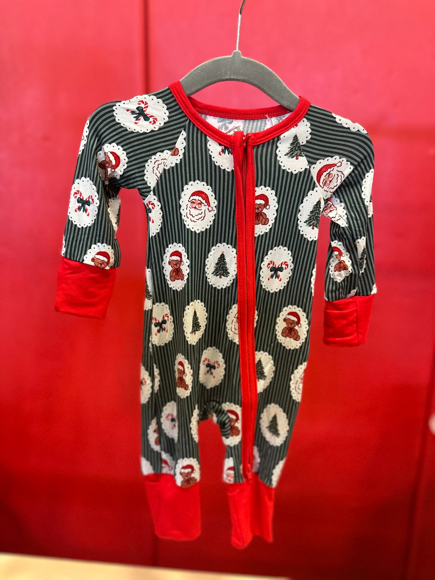 Christmas Stripes Zippy