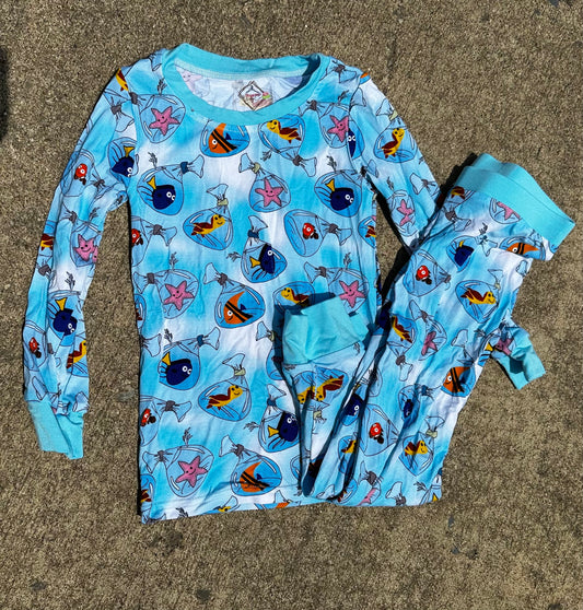 FISHY FISHY WAKE UP two piece set