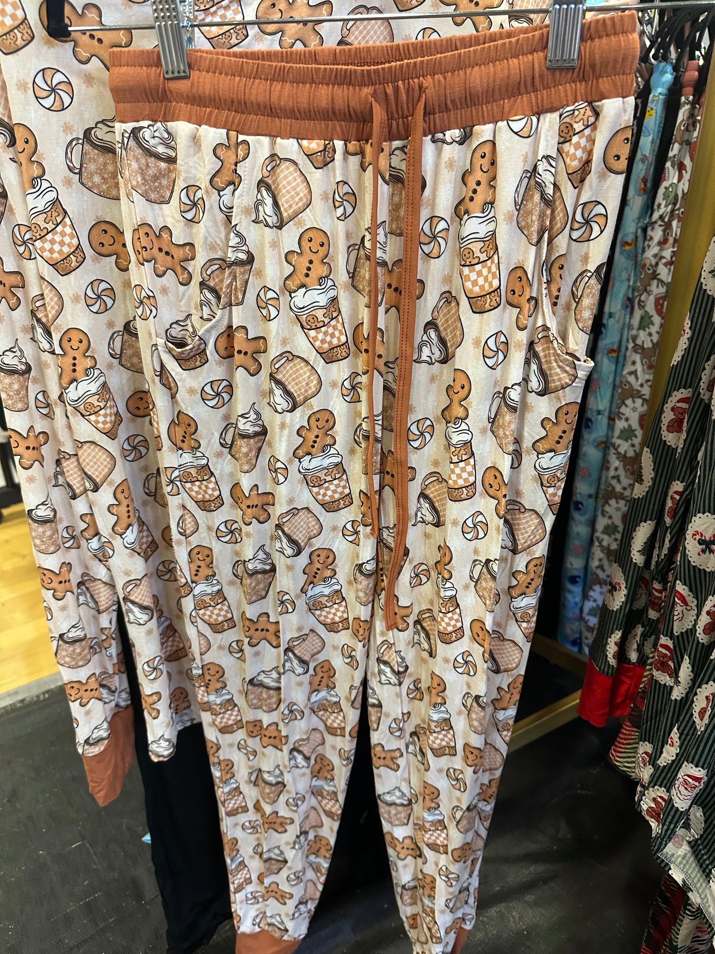 Gingerbread Adult Pants