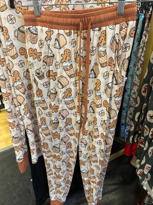 Gingerbread Adult Pants
